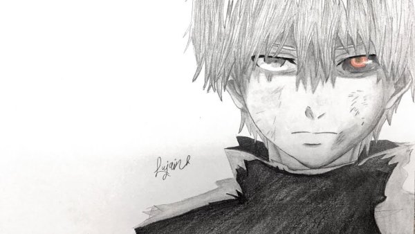 Канеки Кен карандашом