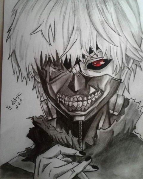 Канеки Кен для срисовки