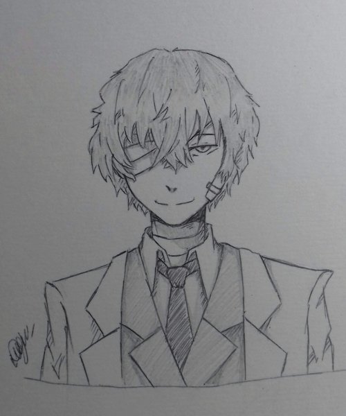 Дадзай Осаму легкий арт