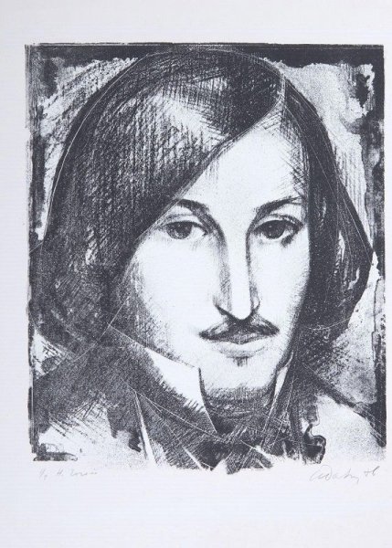 Портрет Гоголя Графика