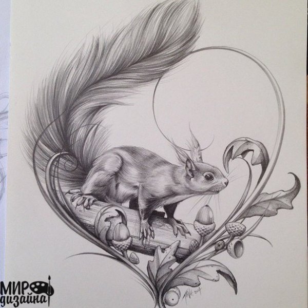 Животные карандашом