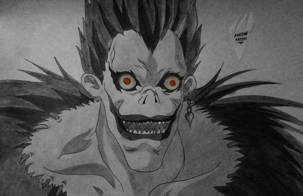 Рюк Бог смерти лицо