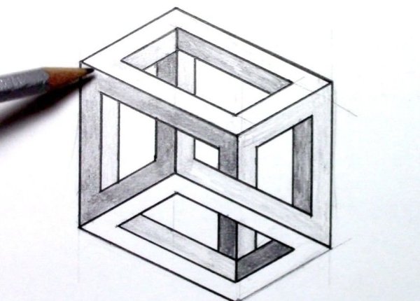 Объёмные рисунки карандашом для начинающих