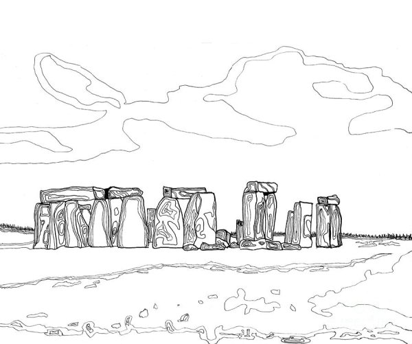 Стоунхендж зарисовка