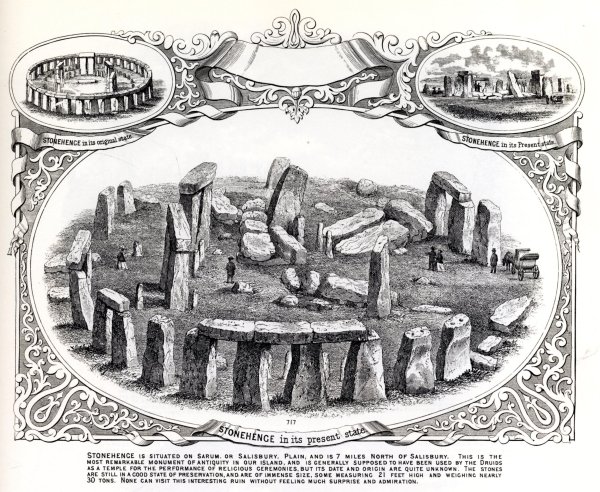 Стоунхендж рисунок в графике