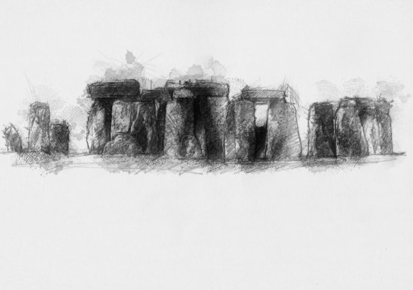 Стоунхендж набросок