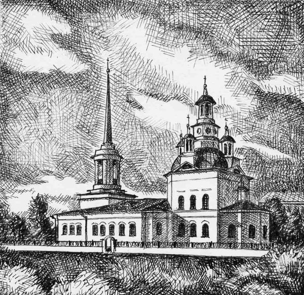 Архитектура ручкой храм