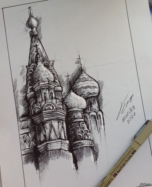 Скетч линером