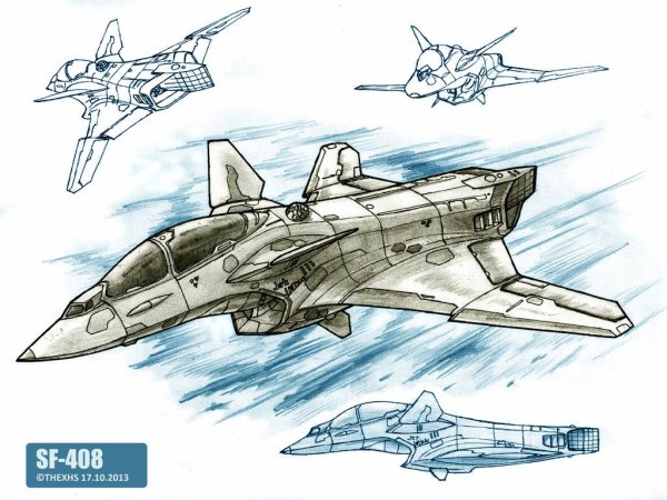 Распечатка истребитель будущего