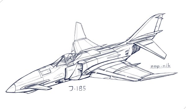 Нарисовать рисунок истребитель