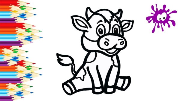 Детские рисунки символ года 2021