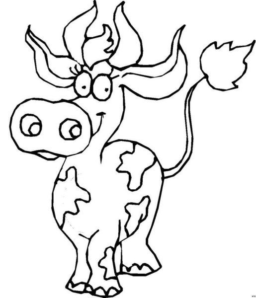 Бык новогодний трафарет