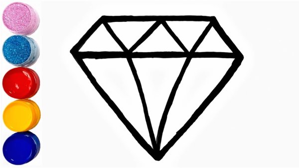 Алмаз нарисовать