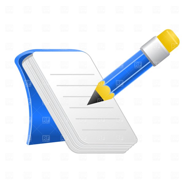 Блокнот и карандаш