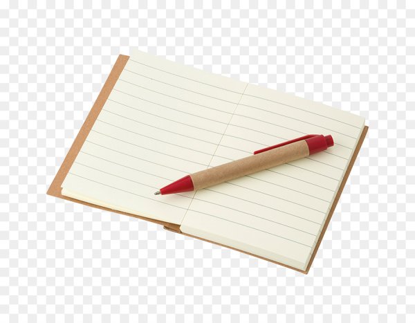 Тетрадь с ручкой без фона