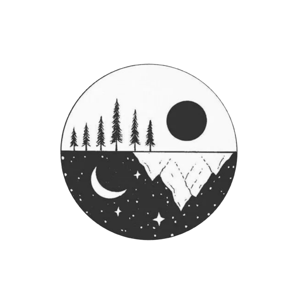 Рисунки в круге для скетчбука