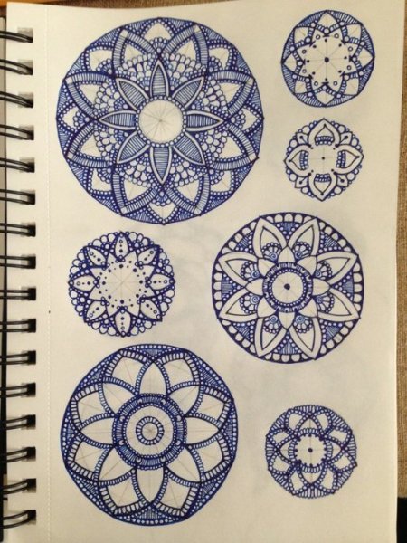 Узоры ручкой