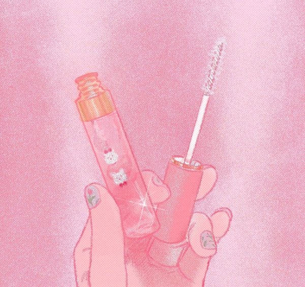 Розовые рисунки