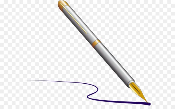 Ручка на прозрачном фоне