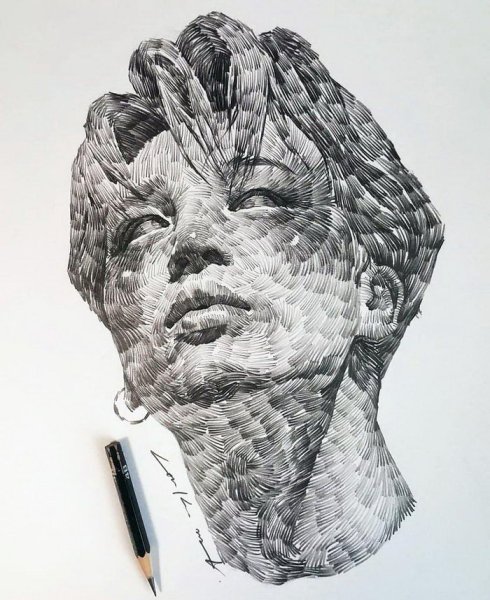 Необычная Графика портреты