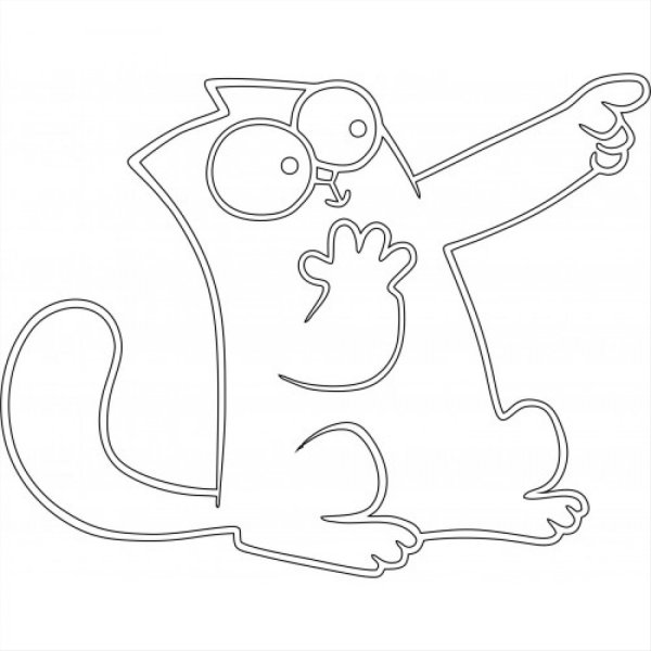 Кот Саймон 3д ручкой