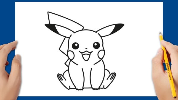 Пикачу для 3д ручки шаблон