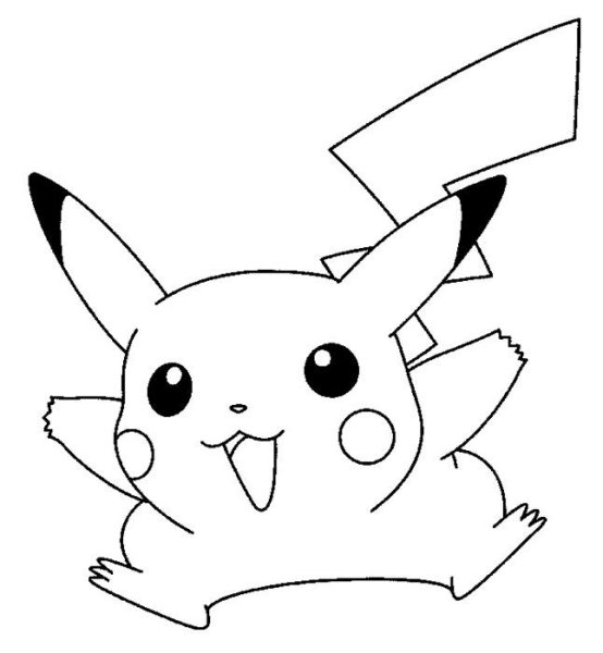 Картинки для раскрашивания Пикачу