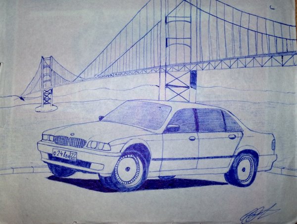 Нарисовать машину 3д