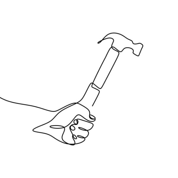 Молоток слесарный чертеж