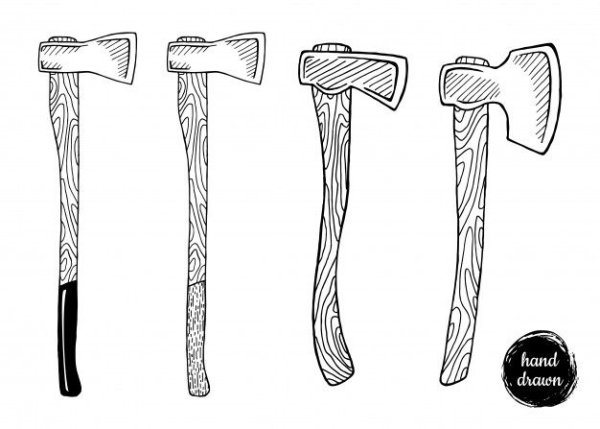 Рисунок на топорище эскизы