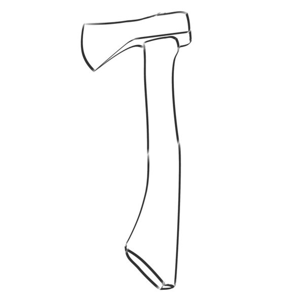 Топор раскраска