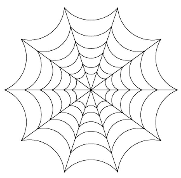 Паутинка раскраска