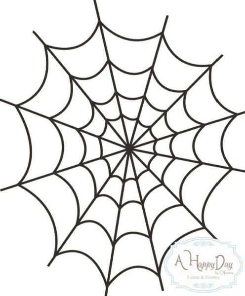 Поделка паутина трафарет