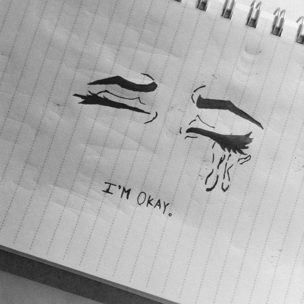 Грустные рисунки карандашом с надписями