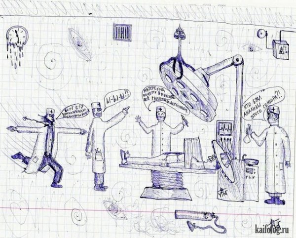 Прикольные рисунки в тетрадке