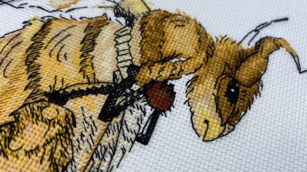 Вышивка золотые ручки кофейный мёд