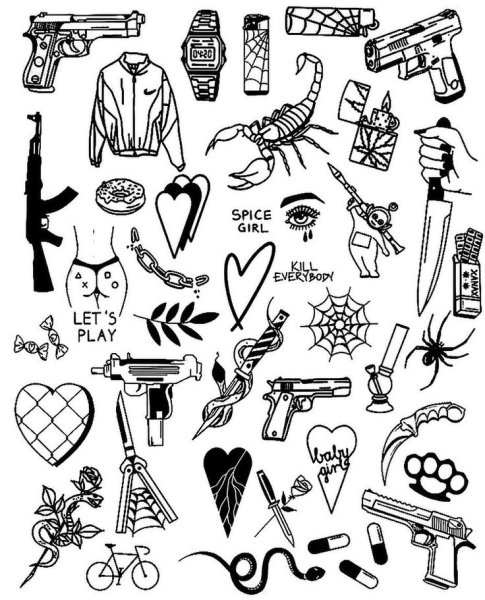 Классные эскизы тату