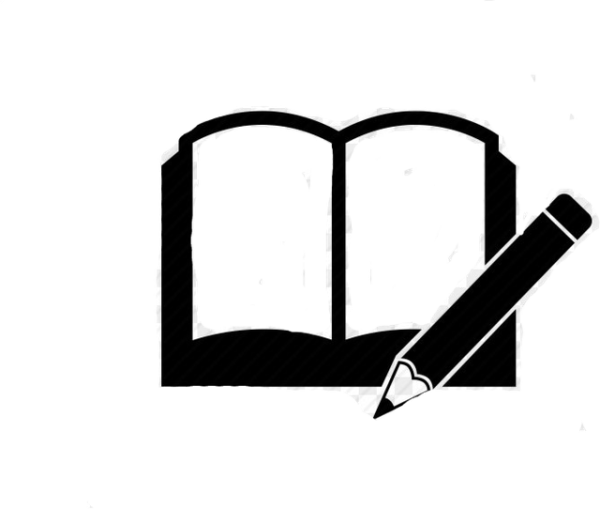 Книжка с ручкой значок