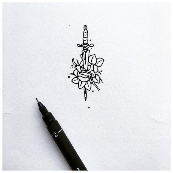 Маленькие рисуночки ручкой