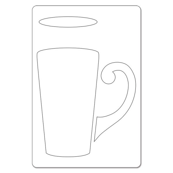 Трафарет кружки для вырезания