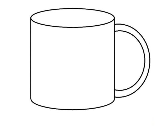 Кружка рисунок карандашом