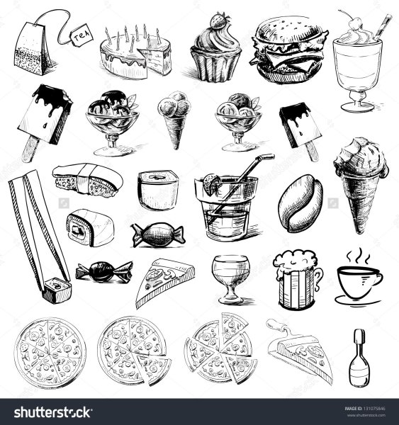 Продукты скетч эскиз