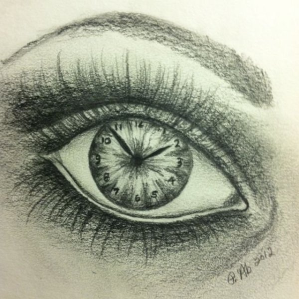 Рисунки карандашом глаза необычные