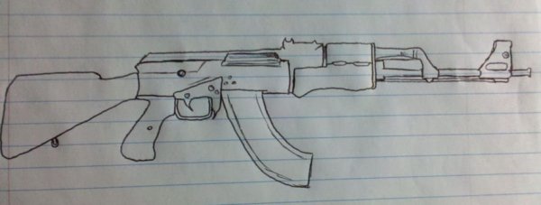 М416 автомат рисунок