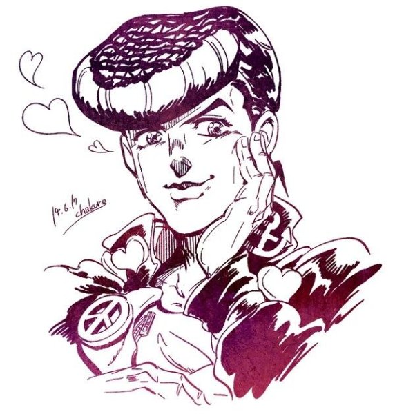 Джоске Хигашиката черно белый