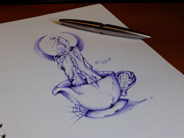 Эскизы тату карандашом свечи