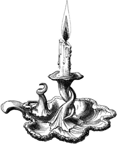 Подсвечник рисунок