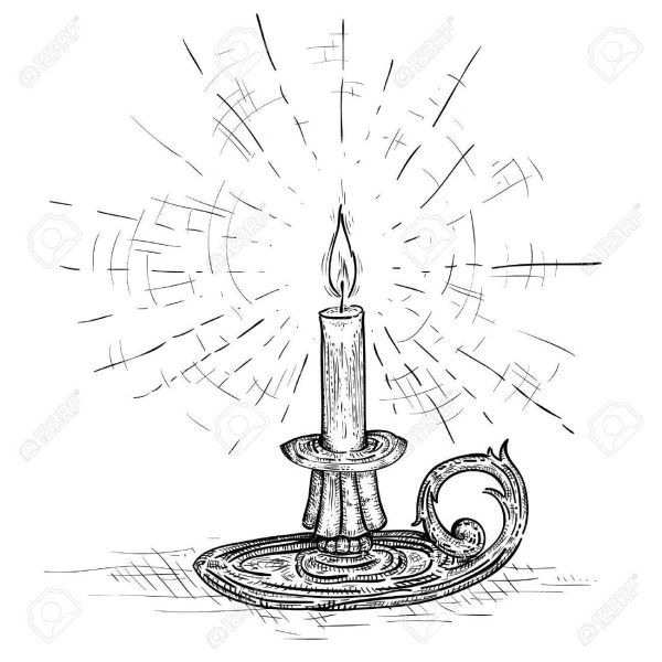 Магическая свеча Графика