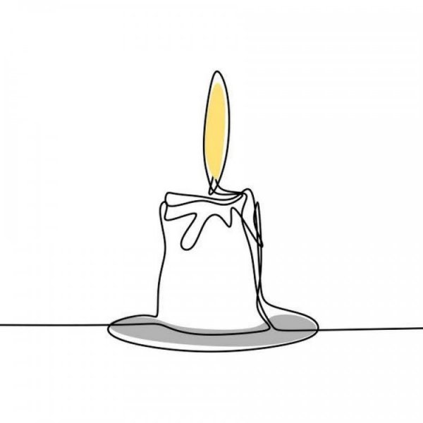 Свеча для срисовки