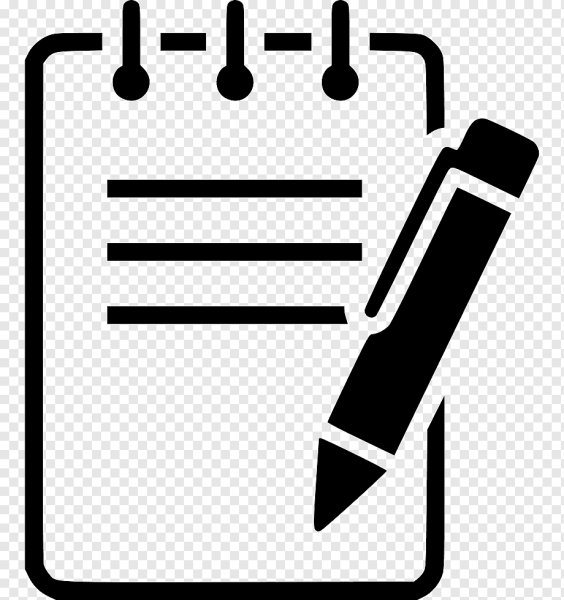 Блокнот с ручкой вектор